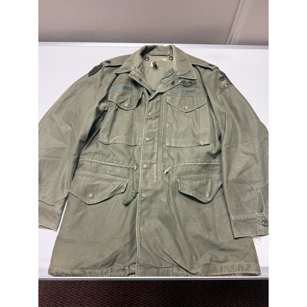 1963 Vietnam War US Army OG-107 Field Jacket 1st Armored Div. Named LT COL